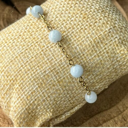 Bracelet Aigue Marine - Serenite - Andromède Lithosmose
