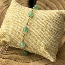 Bracelet Aventurine verte – Sérénité – Andromède