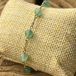 Bracelet Aventurine verte – Sérénité – Andromède
