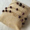Bracelet Grenat rouge - Vitalité - collection Lithosmose