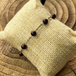 Bracelet Vitalité – Grenat rouge – Andromède