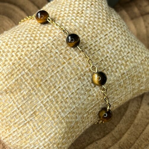 Bracelet Oeil de Tigre - Confiance - Andromède Lithosmose