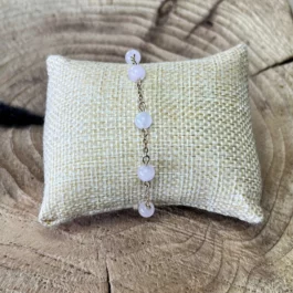 Bracelet Amour – Quartz Rose – Andromède
