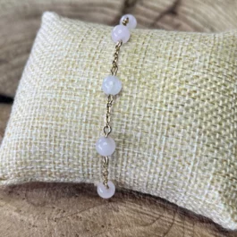 Bracelet Amour – Quartz Rose – Andromède