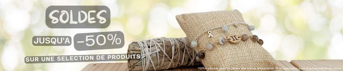 Soldes bijoux pierres naturelles lithothérapie