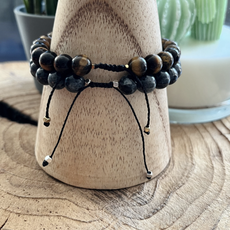 Bracelet Centaure pour homme en pierres naturelles – Image 3